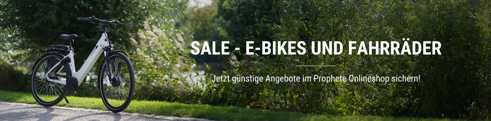 Sale im Prophete Onlineshop für Fahrräder und E-Bikes